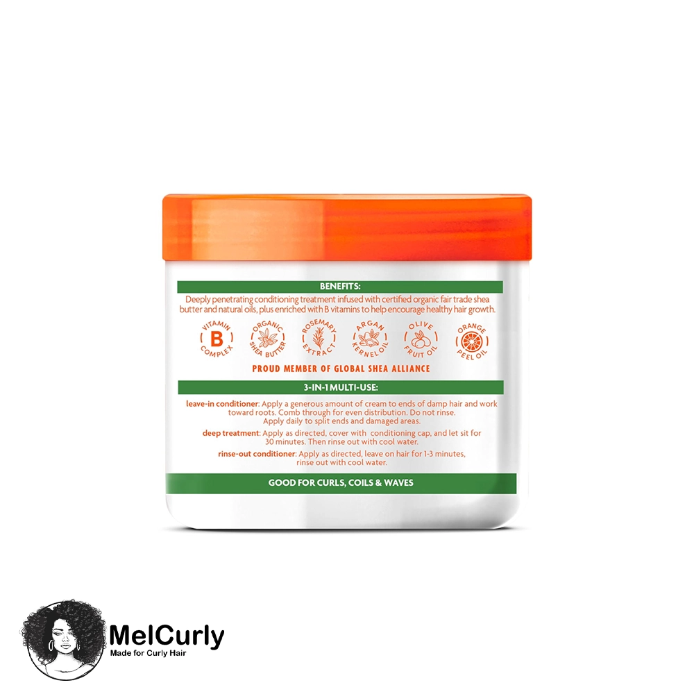 Cantu Argan Oil Leave-In Conditioning Repair Cream 453g ۱ نرم کننده عمیق سه کاره بعد و داخل حمام آرگان کنتو Cantu Argan Oil Leave-In Conditioning Repair Cream 453g مل کرلی