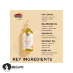 روغن محافظ و مراقبتی آفریکن پراید African Pride Moisture Miracle 5 Essential Oils melcurly