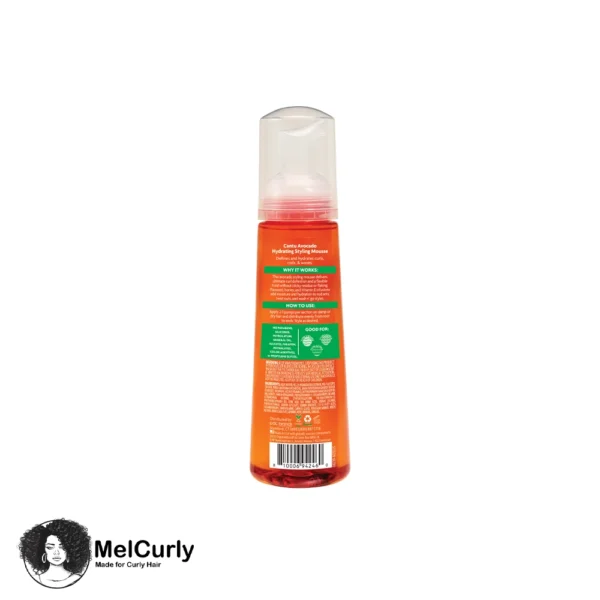 موس مو حالت دهنده آووکادو کنتو Cantu Hydrating Styling Mousse Avocado Oil 248ml