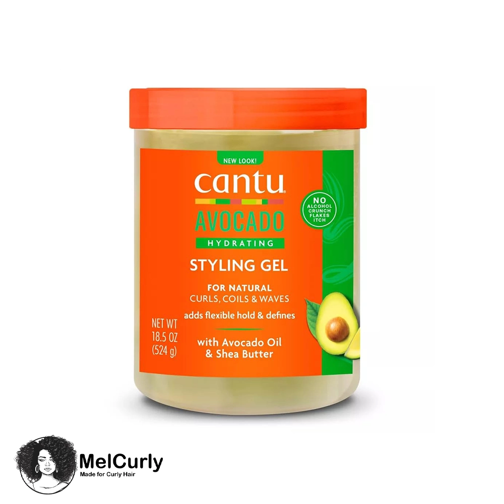 ژل آووکادو کنتو Cantu Avocado Hydrating Styling Gel 524g مل کرلی