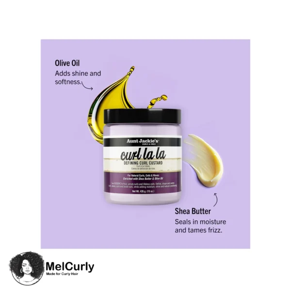 کاسترد آنت جکیز Aunt Jackies Curl La La Hair Defining Custard Cream 426g مل کرلی