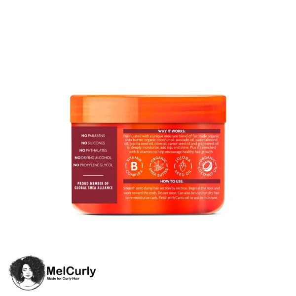 کرم فر کننده نارگیل کنتو Cantu Coconut Curling Cream with Shea Butter مل کرلی melcurly.com